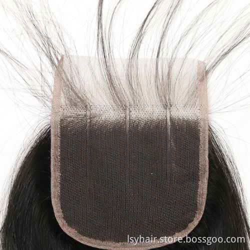 Cheap 4x4  Lace Closure Brazilian Hair, Best Price Wholesale Virgin Brazilian Straight Human Hair Weave  Frotnal Closures